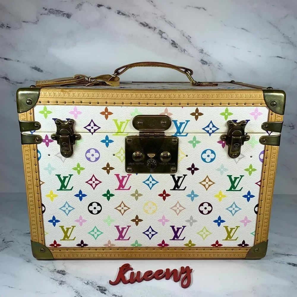 Louis Vuitton Multicolor Boite Pharmacie Monogram Blanc Murakami Trunk LV Case
